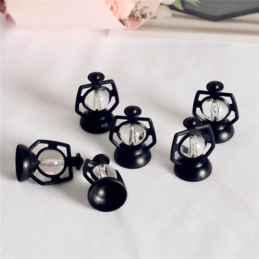 1:6 1:12 Scale Micro Landscape Pretend Play Dollhouse Accessories Mini Kerosene Lantern Miniature Oil Lamp Scene Ornaments 5