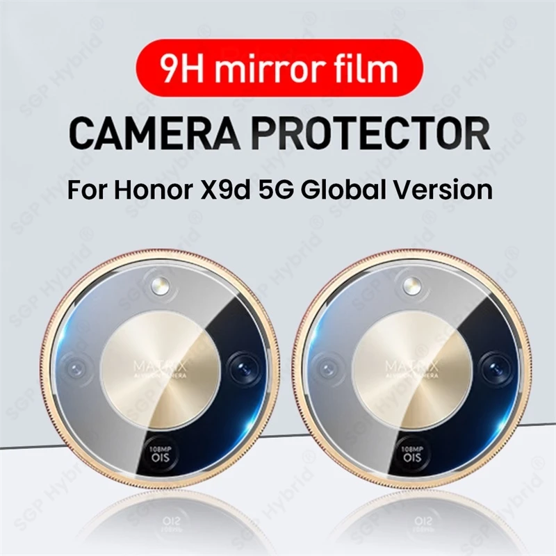 Premium 2-Pack 3D Curved Camera Protector Case with 9H Rear Lens Glass