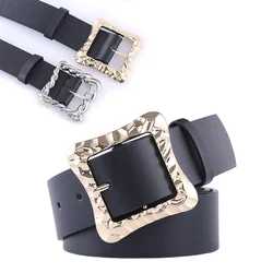 Irregular Buckle Black Nude Belt Fashion Versatile Tight Skirt Jeans Belt Popularity