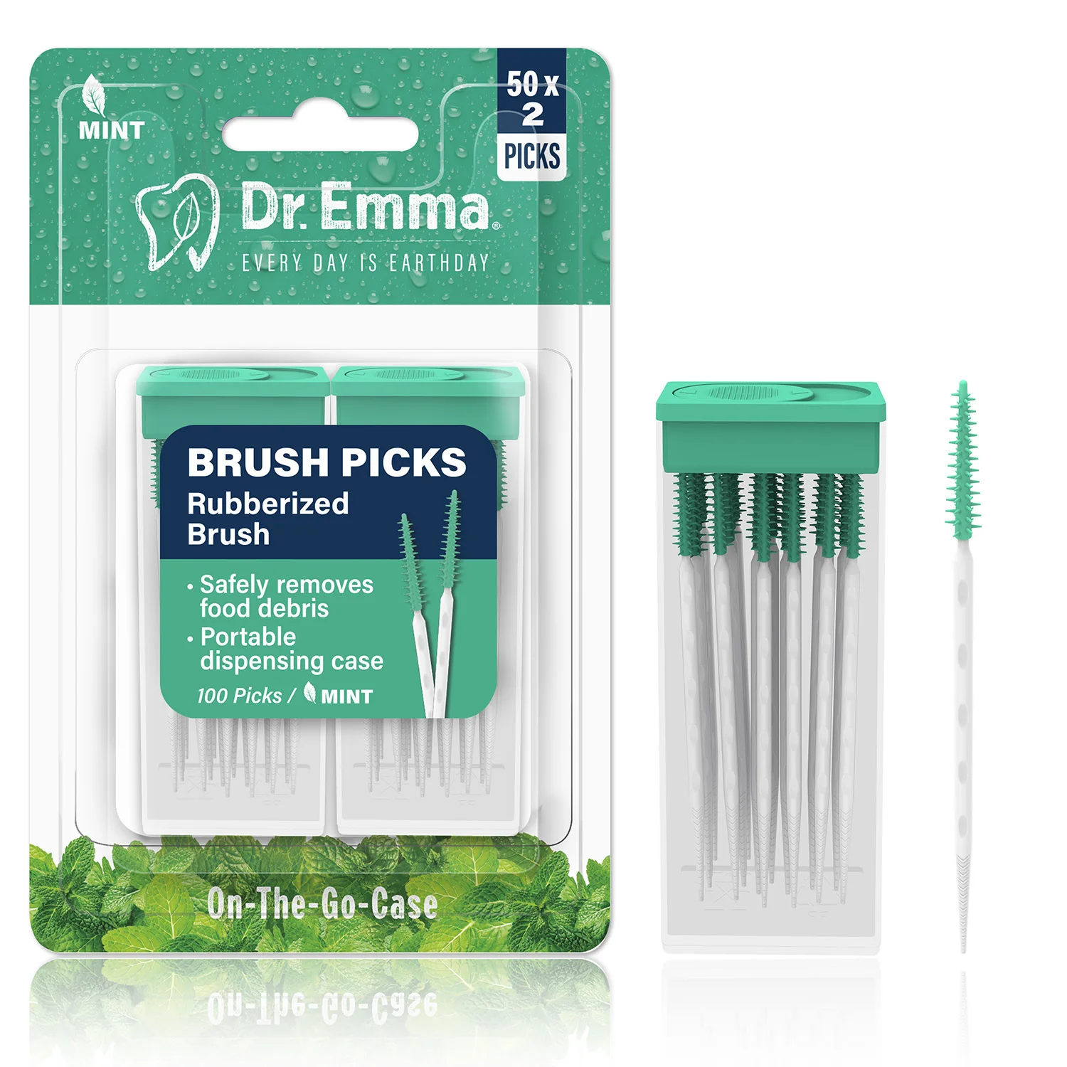 100 Teile/paket Silikon Interdentalbürsten Dental Zahnstocher Zahnbürste Zwischen Zähne Mit Gewinde Oral Reinigung Werkzeuge Mundpflege – Detail 1