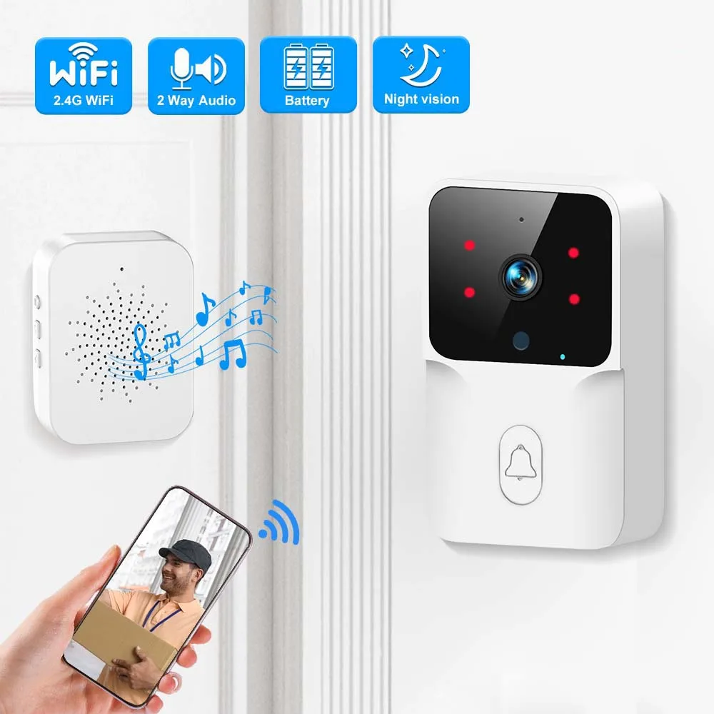 Intercom Doorbell Camera Aliexpress WiFi Video Doorbell Wireless - Main Image