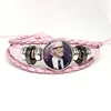 Netherlands Hot Singer Joost Klein Pink Leather Bracelets Glass Dome Snap Button Bracelet & Bangles Cute Fun Meme Jewelry Gift 2