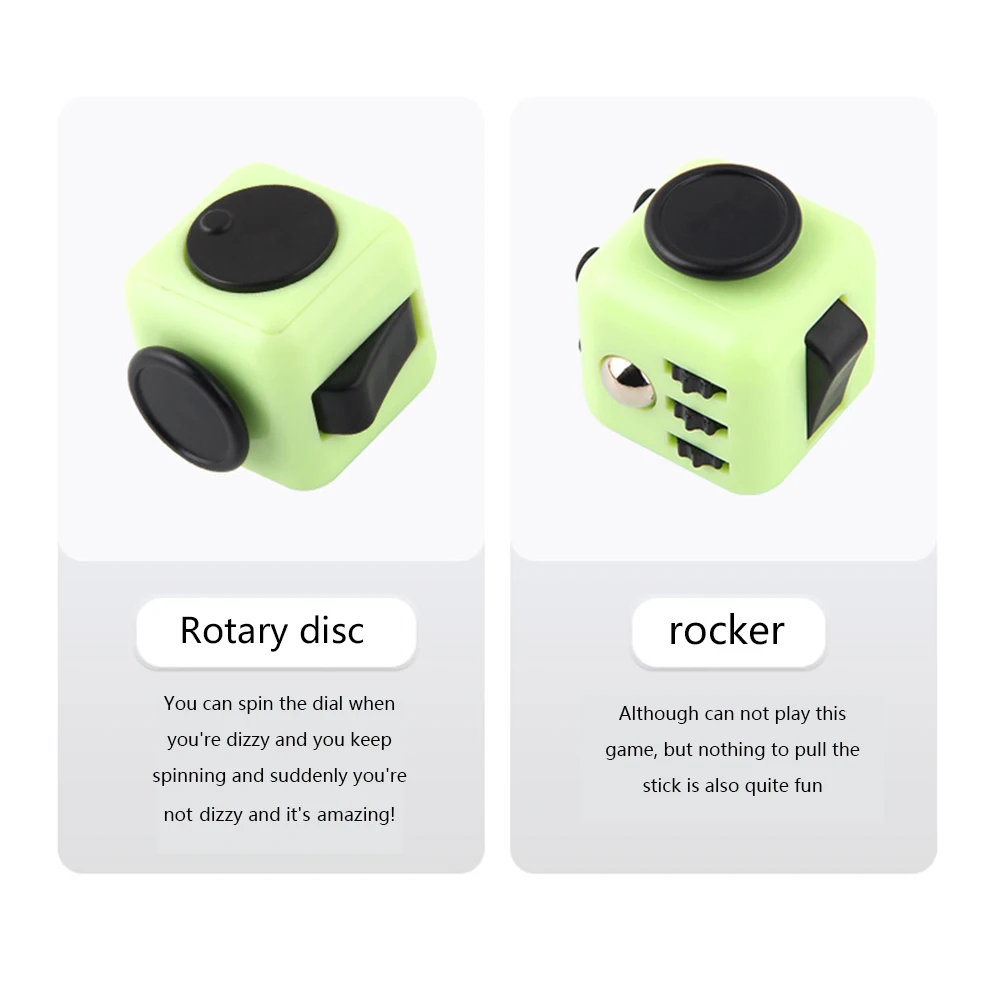 Decompression Toy Hand Pinching Venting Anti Irritability Anxiety 6sided Playable Decompression Finger Tip Dice Magic Cube fidget toys puzzle toys anti stress toys puzzle cube magic puzzle cube mini fingertip toy