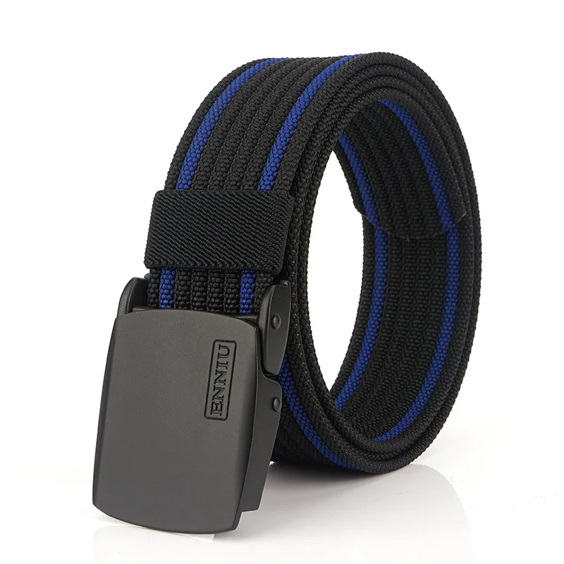Men's Tactical Belt - Heavy-Duty Nylon Canvas with Metal Buckle, Perfect for Outdoor Sports and Training