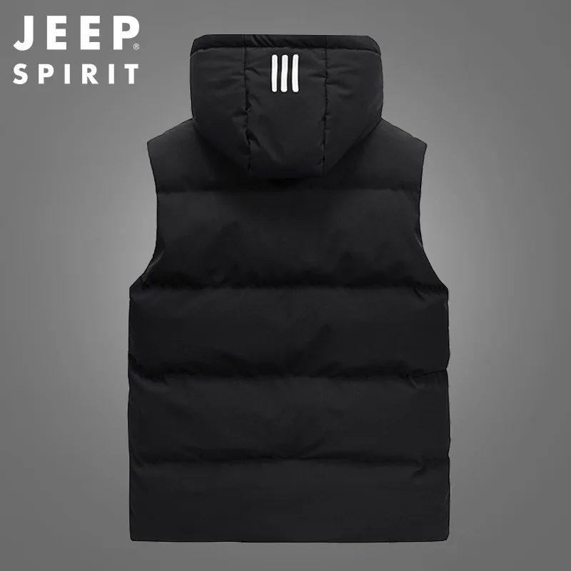 JEEP SPIRIT men thickened warm vests autumn winter new casual
