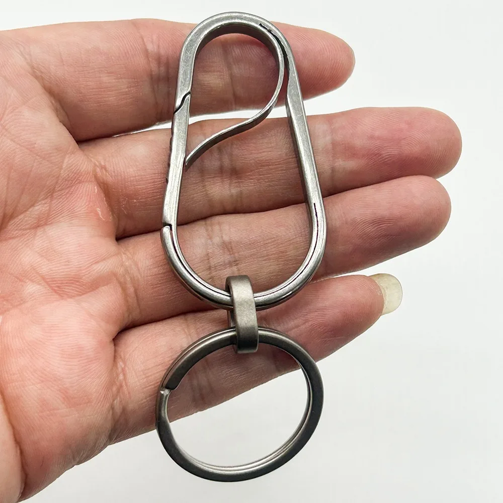 Versatile Titanium Alloy Outdoor Keychain Carabiner Clip Gift
