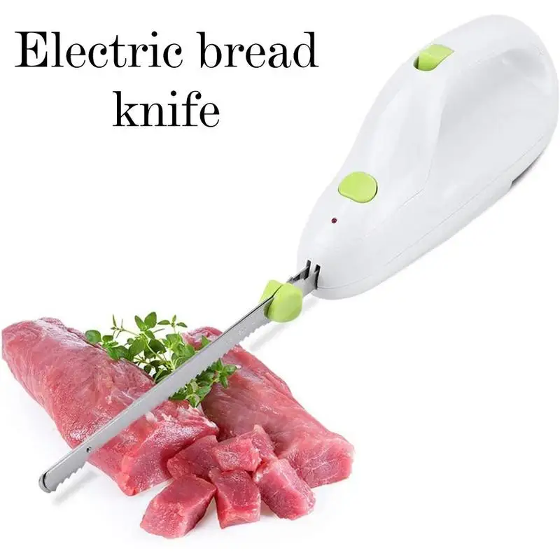 European/American standard electric frozen meat knife bread and pastry steel automatic serrated cutting electric kitchen