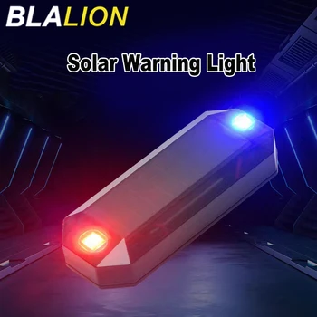 BLALION 자동차 태양광 LED 경고등, 야간 주행, 오토바이 전기 자동차 자전거 후미등, 후방 스트로브 방지 경고등