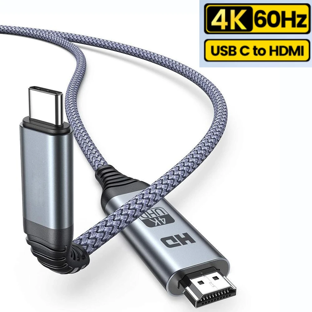 Câble Adaptateur USB-C vers HDMI de 2m, 8K 60Hz/4K 144Hz, HDR10 - Cordon  USB Type-C vers HDMI 2.1 - Compatible USB-C DP Alt Mode/USB4/Thunderbolt  3/4