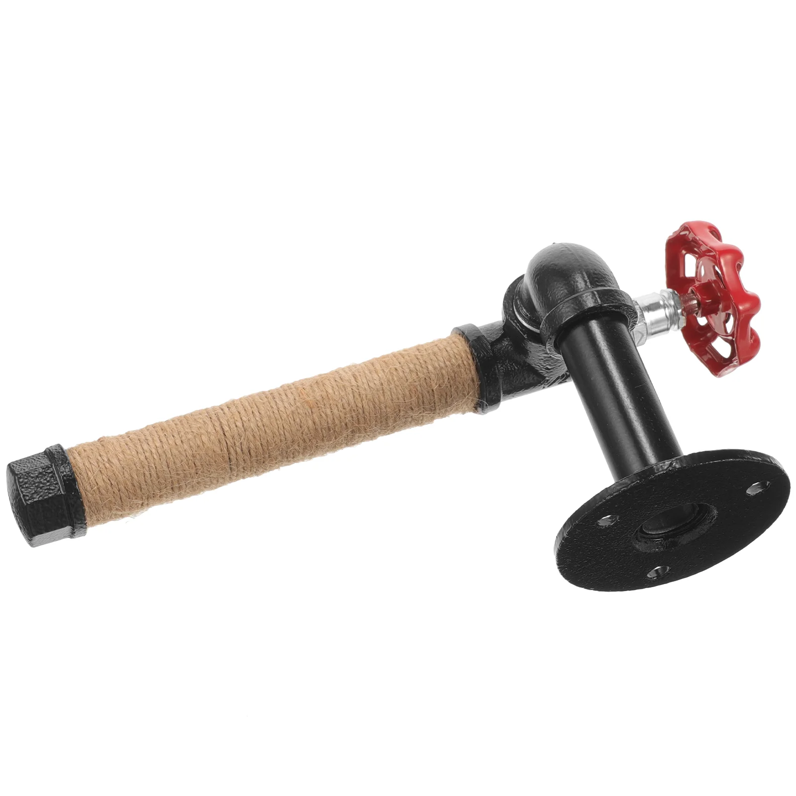 Diy Iron Pipe Wall Mount Paper Towel Holder Multipurpose Roll Shelf Tissue Dispenser Bathroom Fixture Storage Rack