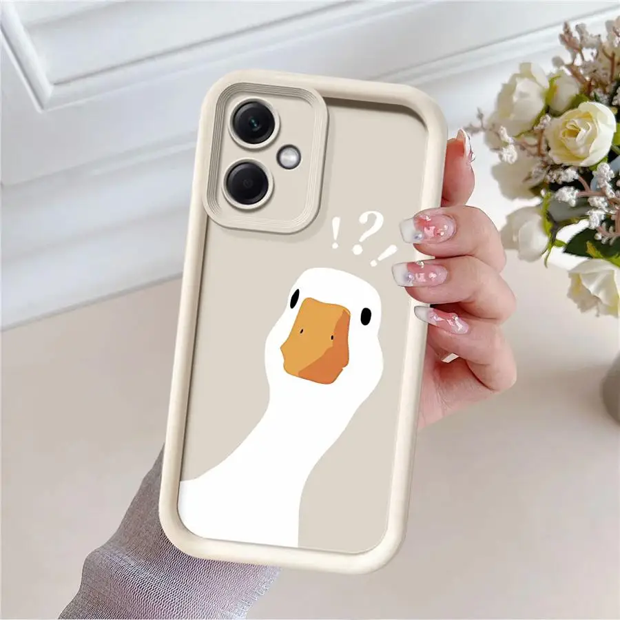 Adorable Cartoon Duck Soft Shell Phone Case