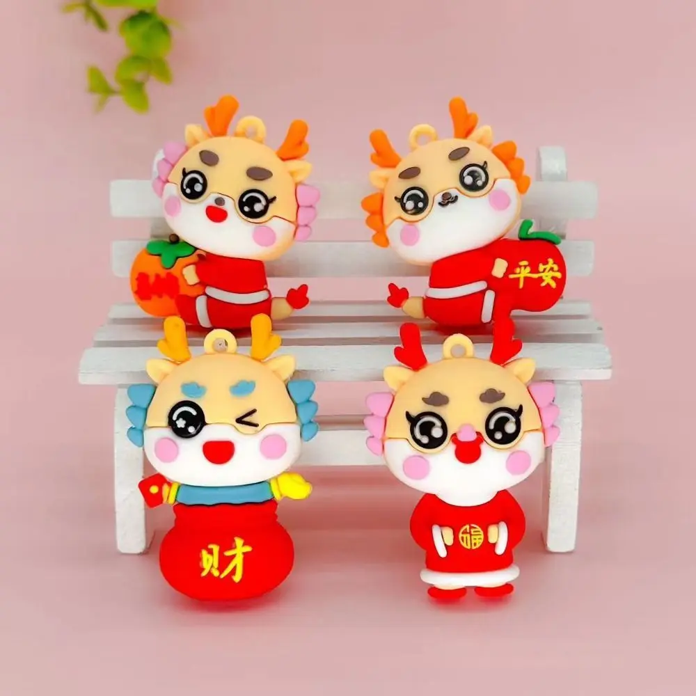 

2024 кукла-подвеска в китайском стиле со знаком зодиака, кукла из ПВХ, сделай сам, брелок с отверстием для дома, новый год, фотоэлемент, украшение, подарок