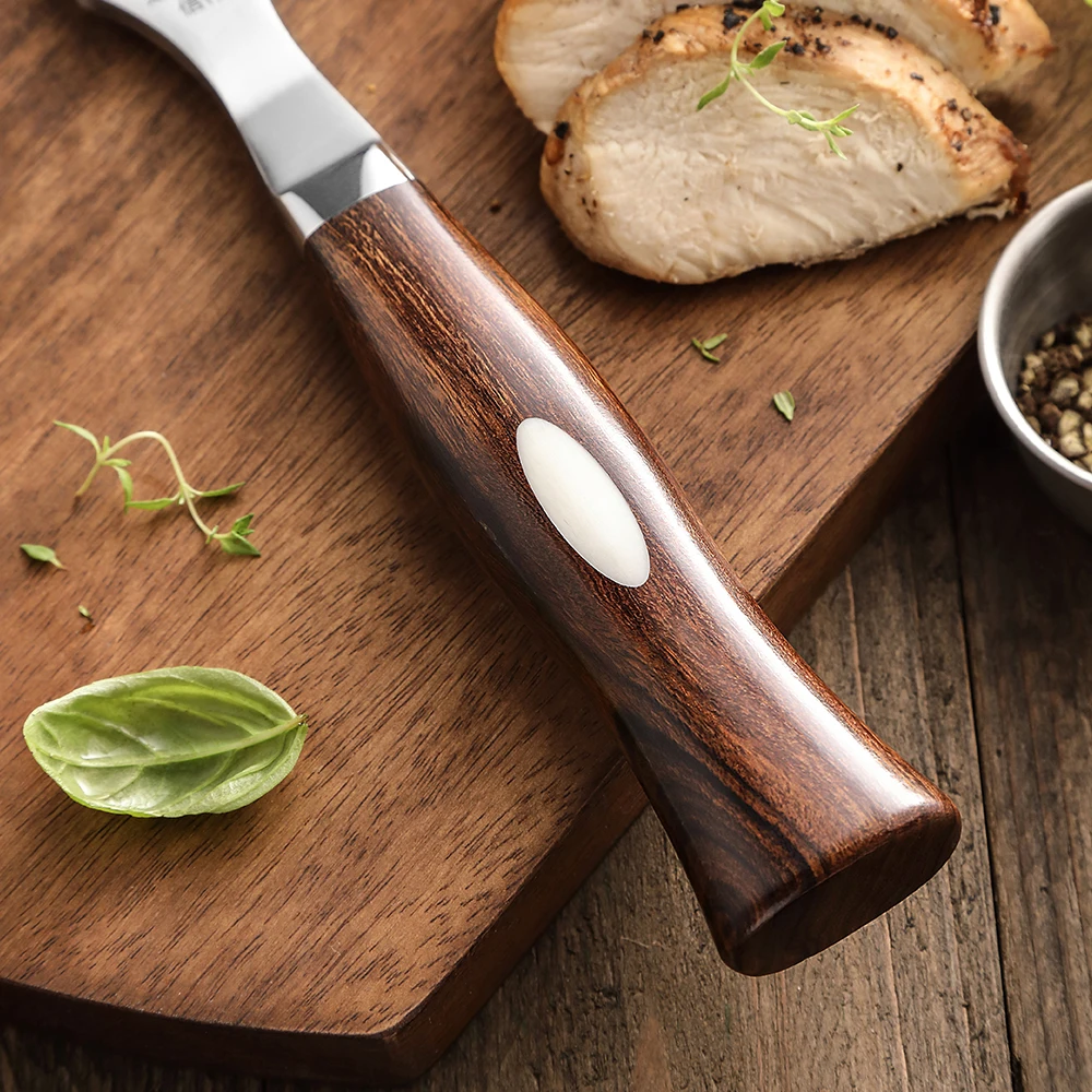 XINZUO Forged Carving Fork Damascus Carving Knife Outdoor BBQ North America Desert Ironwood Handle Accessories Tools