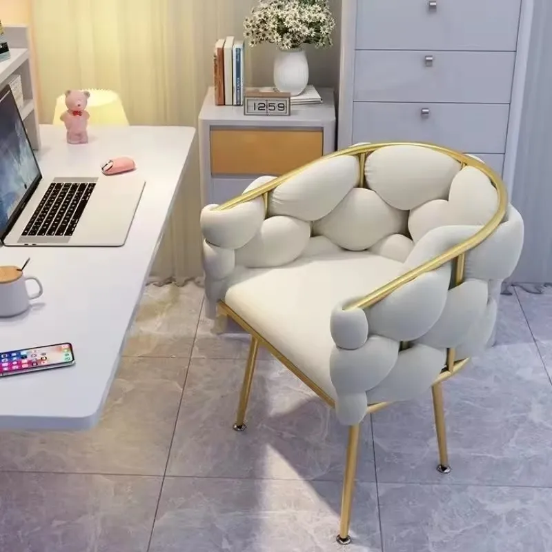Nordic Style Premium Leisure Chair with Simple Modern Design for Home Milk Tea Shop Coffee Shop Luxury Restaurant Bar Backrest