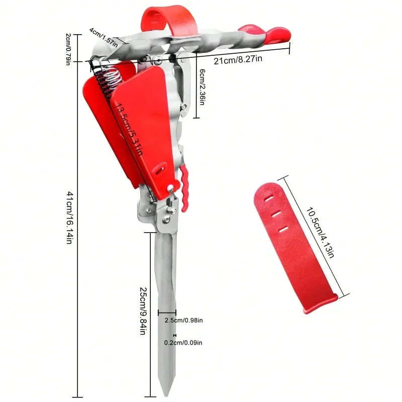 Automatic Spring Fishing Rod Holder with Adjustable Sensitivity - Stainless Steel Base for Effortless Hookset , Ground Support
