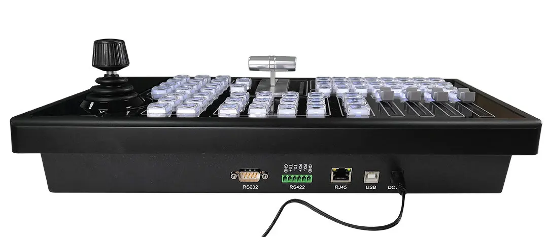 MIDI Vmix Controller USB Vmix Console VISCA Pelco PTZ Camera Joystick Controller RS232 RS422 RS485 USB plug and play