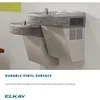 Elkay LZS8L Cooler, Light Gray Granite, 1.25 5