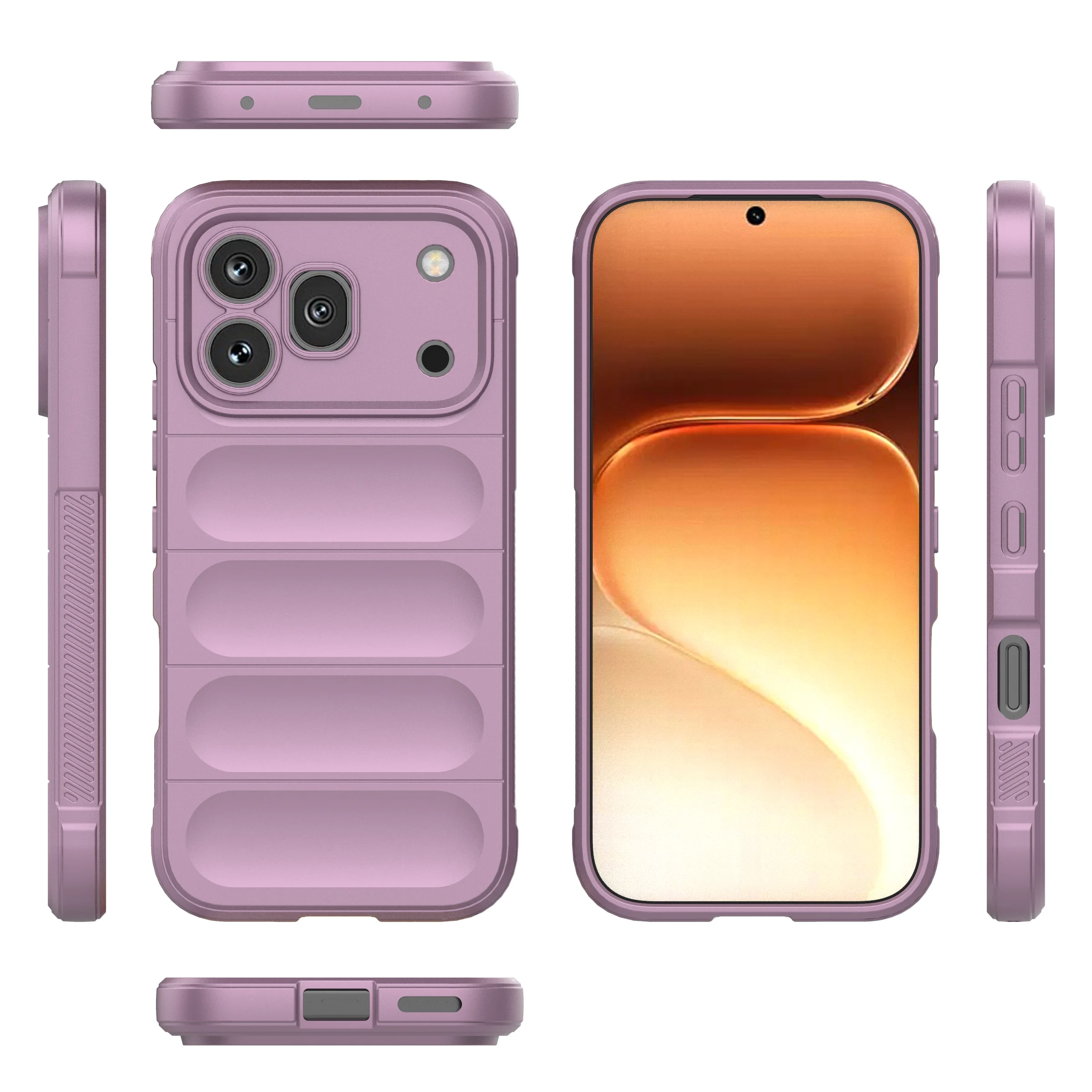 Shockproof Silky Smooth Matte Soft TPU Silicone Phone Case - Slim Protective Cover
