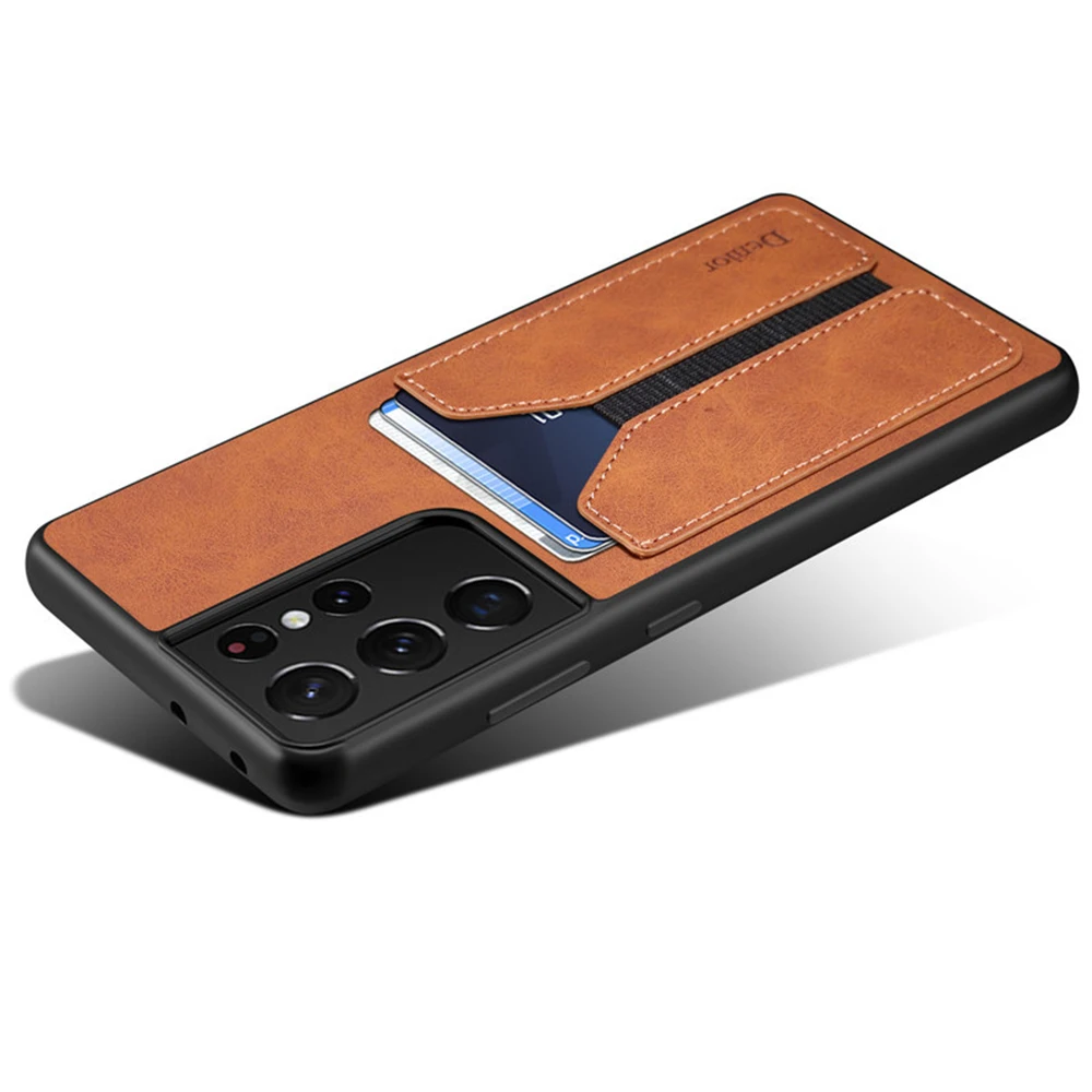 Premium Soft Leather Phone Case with Card Slot Holder