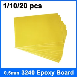 10/20 pcs/lot 3240 Insulation Epoxy Plate 0.5mm Thickness 203*172mm High Temperature Resistant Battery Pack DIY Insulation Sheet