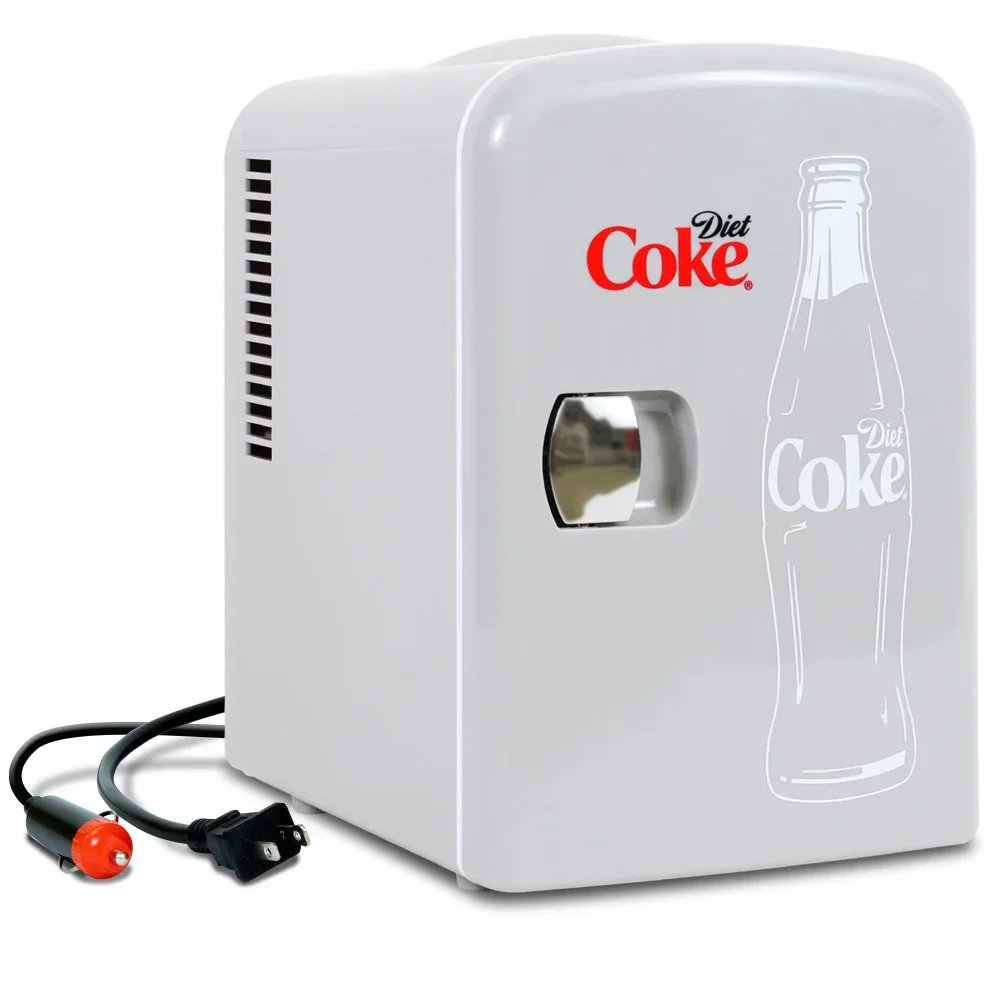 6 Can Mini Fridge Portable 4L Mini Cooler Travel Compact Refrigerator Camping