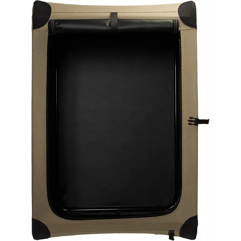 Basics-Folding Soft Crate for Cat, Dog, Rabbit, 36 Inch, Tan, 35.8"L x 24.0"W x 24.0"H