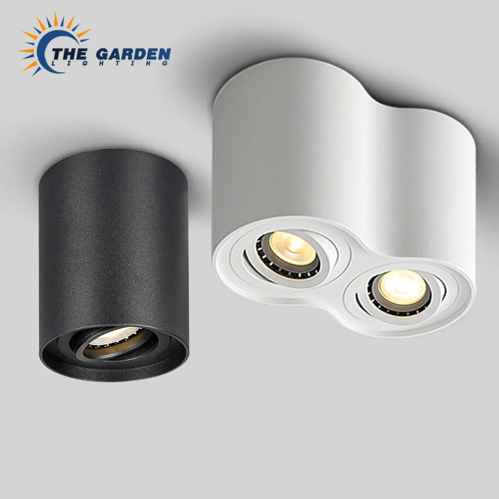 

1pcs White Black High Quality Surface Mounted Adjustment LED COB Downlights Ac85-265V 5W7W10W14W LED Ceiling Lamp Spot