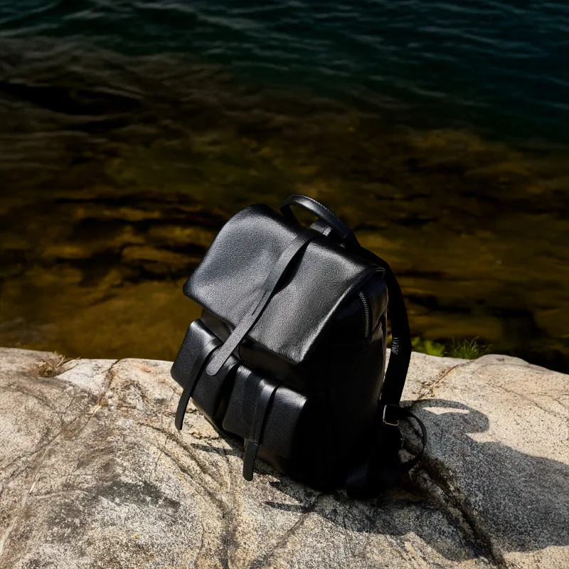 Leather Backpack Women Fashion Large Capacity Multi-functional Women's Travel Backpack