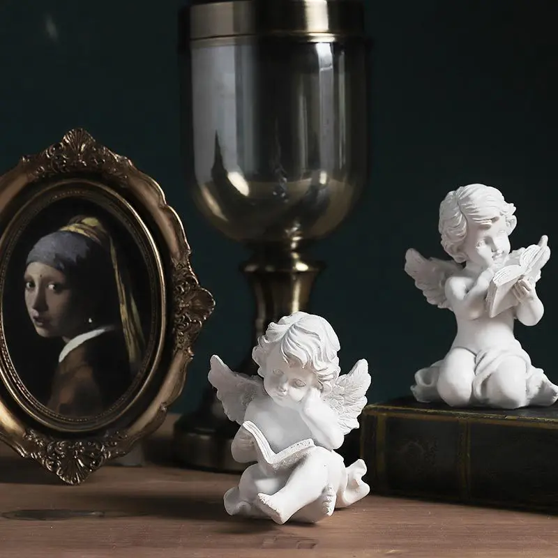American-Resin-Living-Room-Small-Sculpture-Angel-Artifact-Ornaments ...