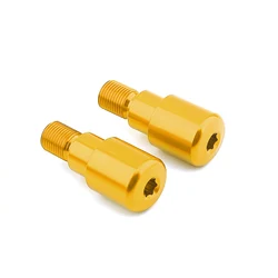 Premium Handlebar Grips with End Plugs for Yamaha TMAX Series Scooters (Gold No logo)