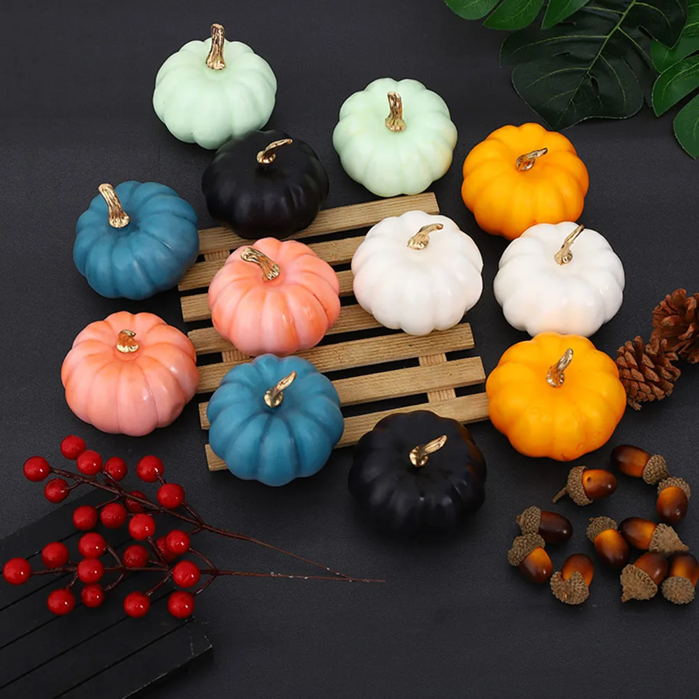 

Halloween Simulation Mini Pumpkin Artificial Fruit Vegetables Model For DIY Craft Halloween Home Party Decoration