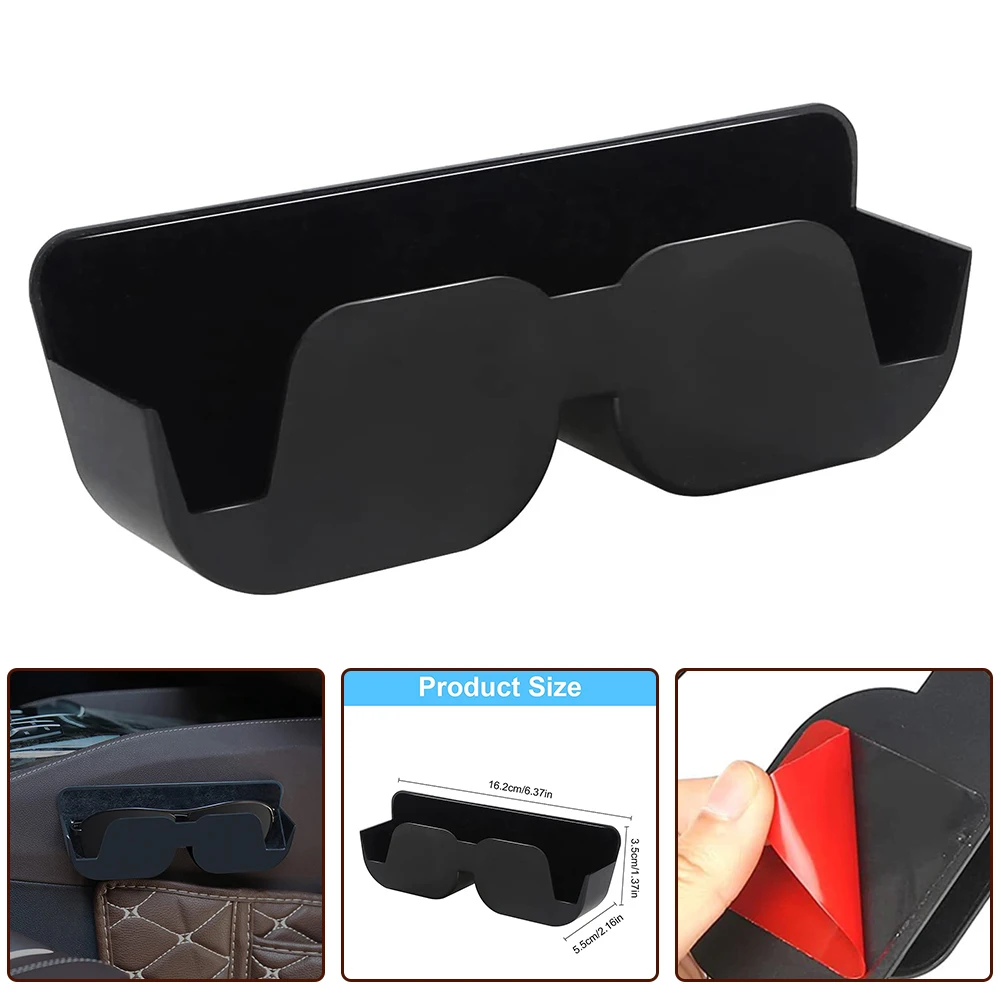 

1pc Black Glasses Holder For Cars For Truck Hole-Free Storage Box 2024 Hot Sale Brand New And High Quality Discount