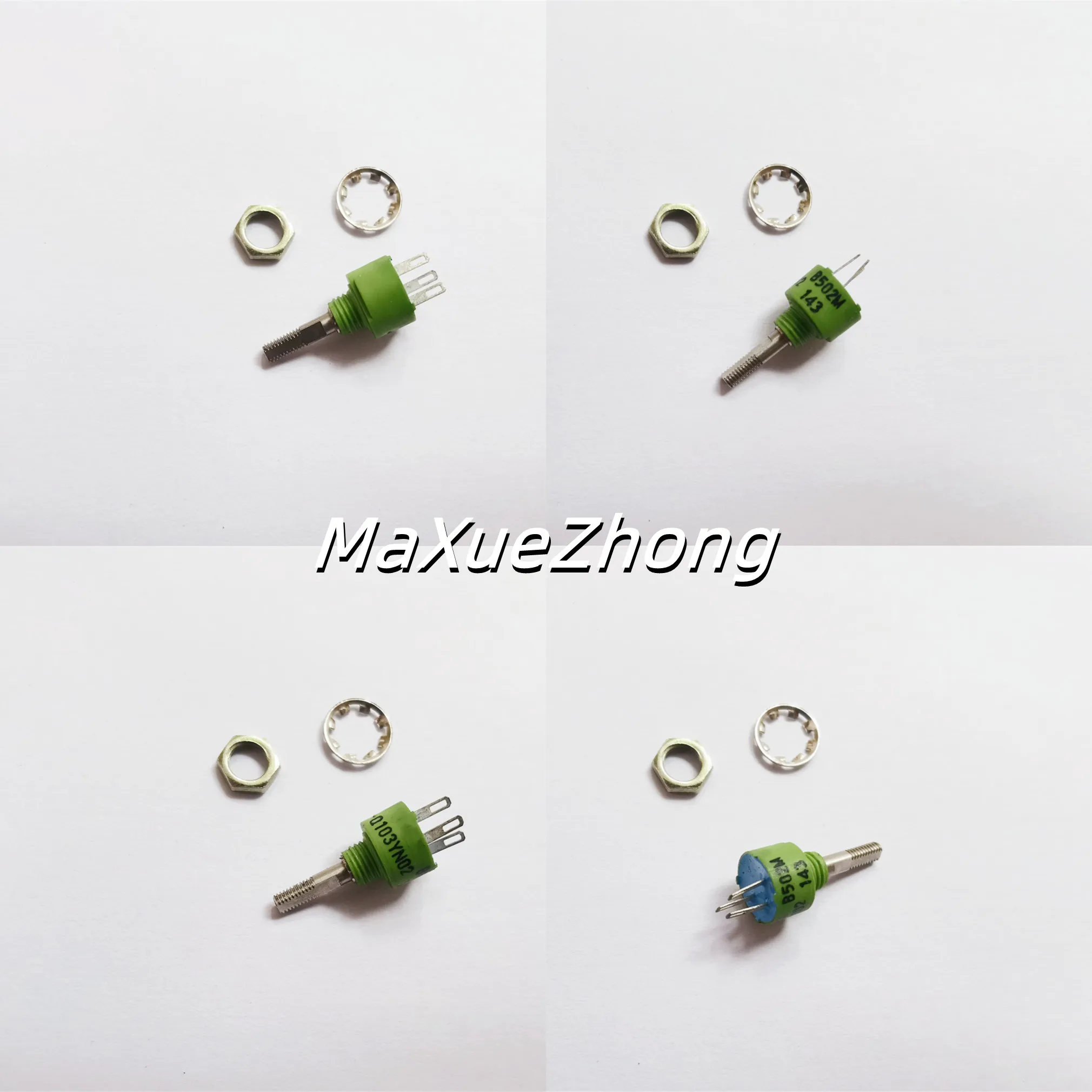 Parafuso Potenciômetro Original 100 Q103yn02 B502m 5k Comprimento da Alça 15 Mmh Furo Verde Interruptor