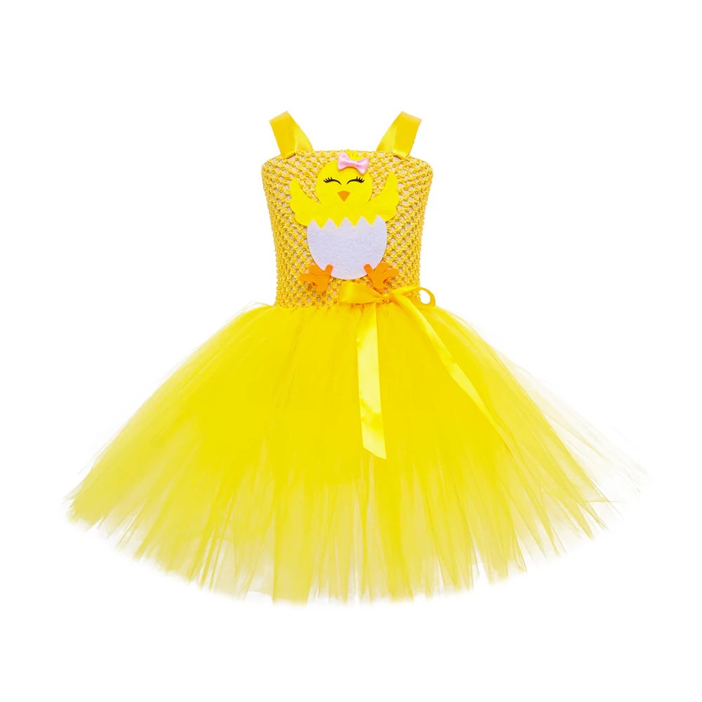 Robe Tutu Poussin Jaune Fille – photo 6