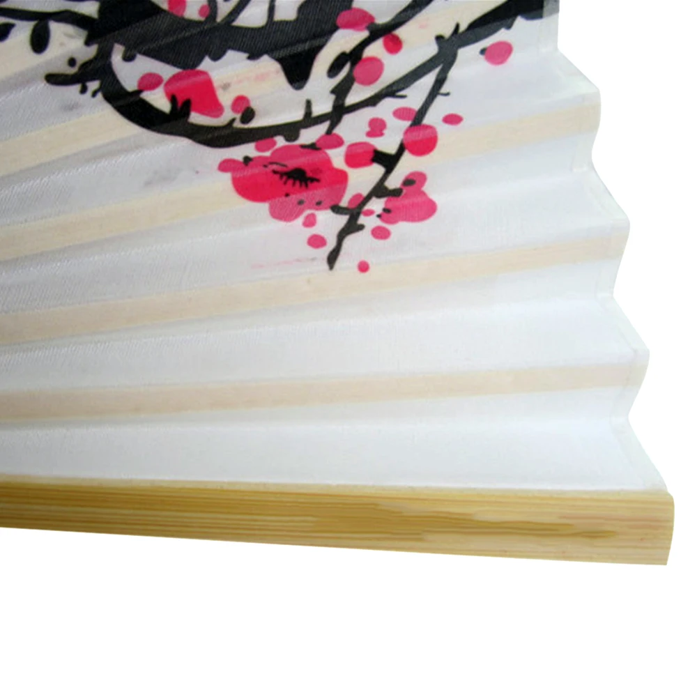 Colorful Printed Hand Held Silk Folding Fan Dance Performance Wedding Party Favor Summer Fan Home Decoration Birthdays Gifts folding fan hand fan wooden hand fan silk fans