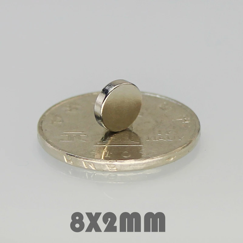 50pcs 8x2 mm Neodymium Magnets N35 Rare Earth Magnet For Crafts Super Powerful Small Round Magnetic Magnet 8*2 mm neodymium magnets round magnets