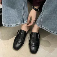 2025 New Genuine Leather Tassels Loafers Woman Round Toe Slip-on Casual Shoes Spring Summer Shoes Outdoors Walk Shoes Woman - Image 4