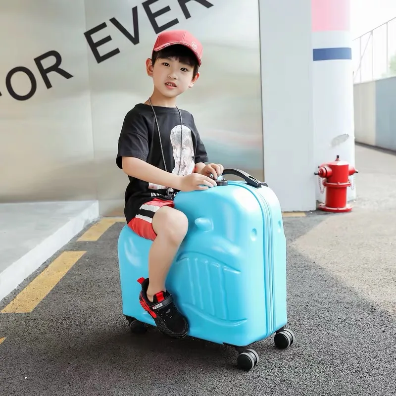 20''24 inch Children Rolling Luggage Spinner Wheels Suitcase Kids Cabin Trolley luggage Travel Bag Cute Baby Carry On Trunk gift