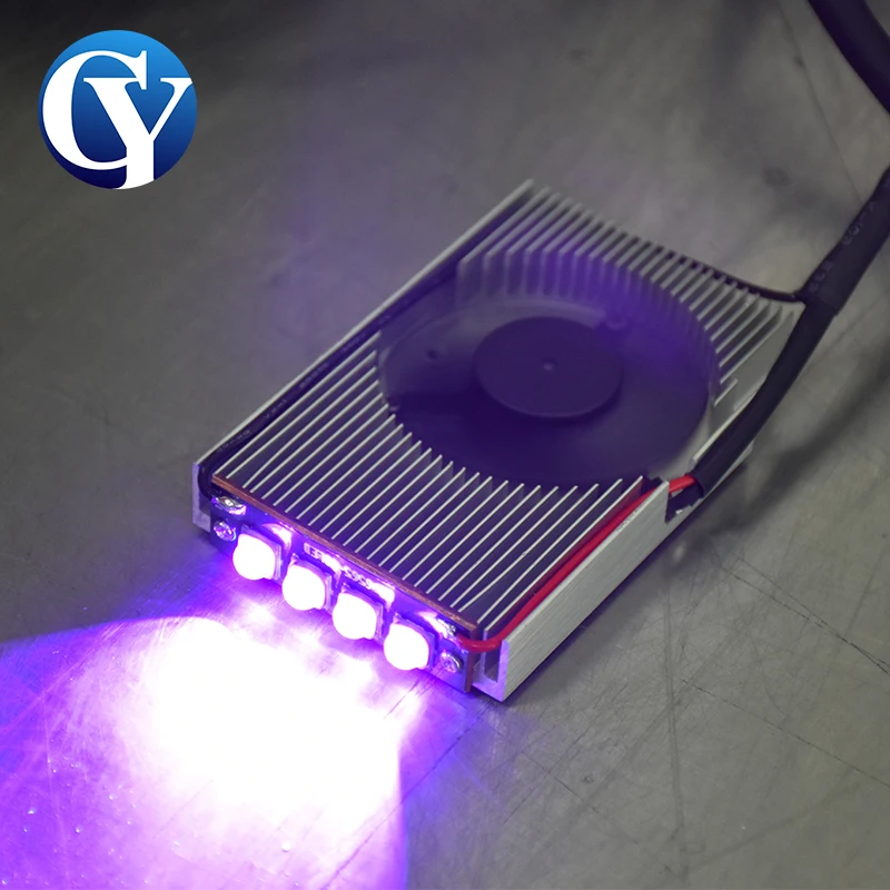 40W UV 잉크 경화 램프 팬 냉각 UV 395nm 잉크젯 프린터용 UV 라이트