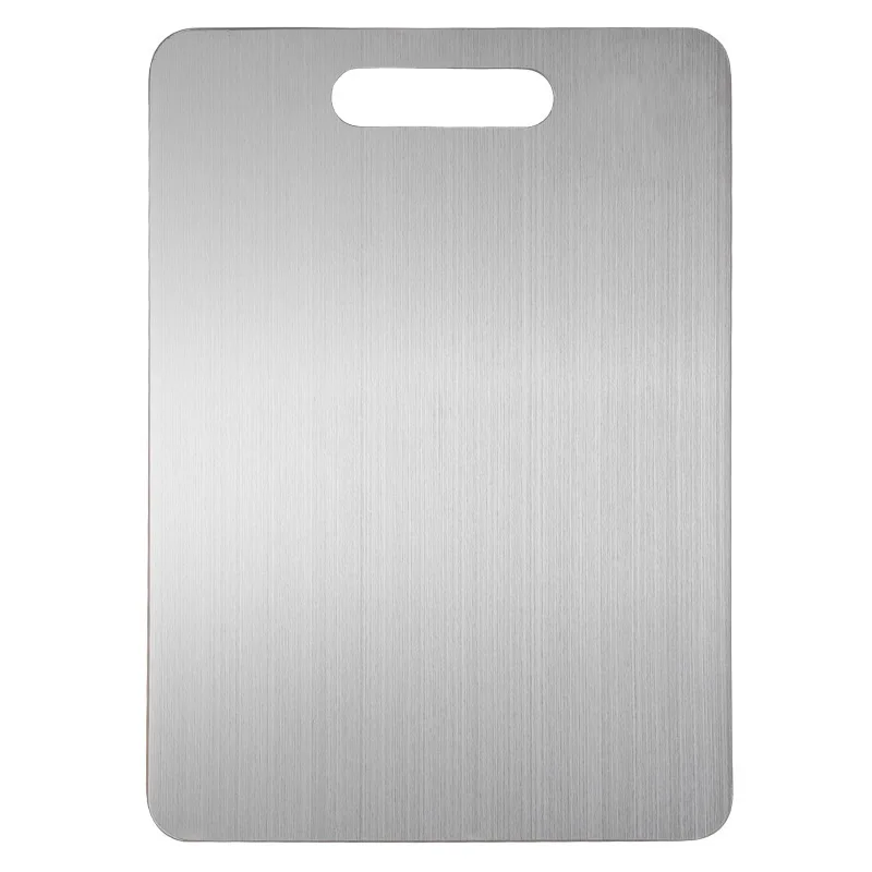 23X34cm Thickening Anti-mold Cutting Board Non Slip Double-Sided Easy To Clear Stainless Steel Metal Cutting Board for Kitchen