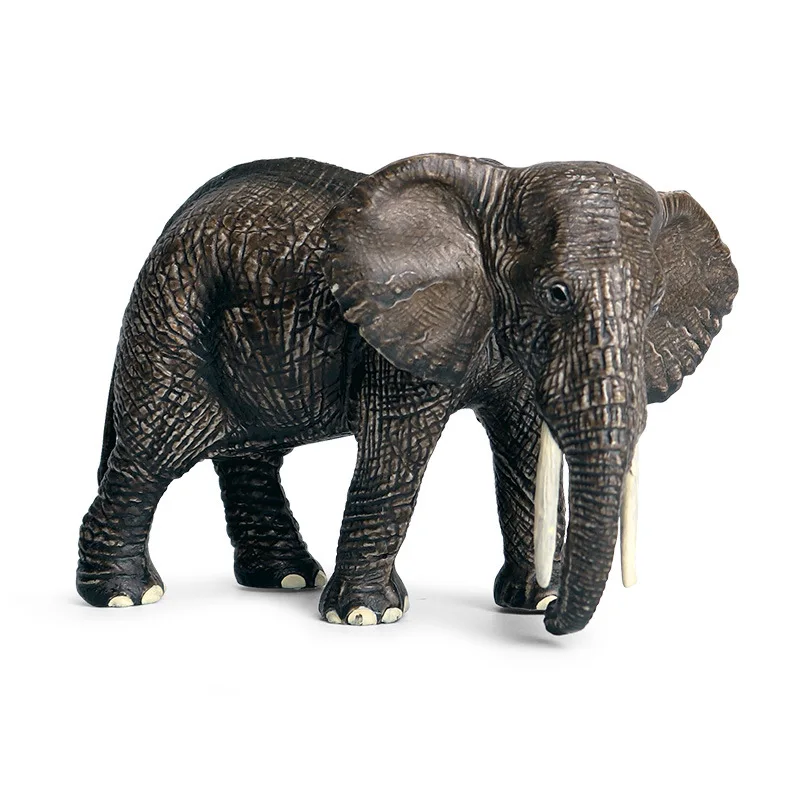 

Имитация диких животных, модель, украшения, африканский слон, мамонт, Азиатский слон, твердая пластиковая фигурка, игрушка