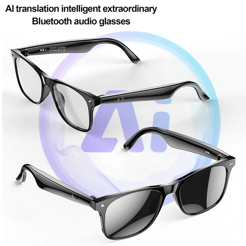 AI Intelligent Translation Bluetooth Glasses 134 Online Language AI Automatic Dialogue Translation