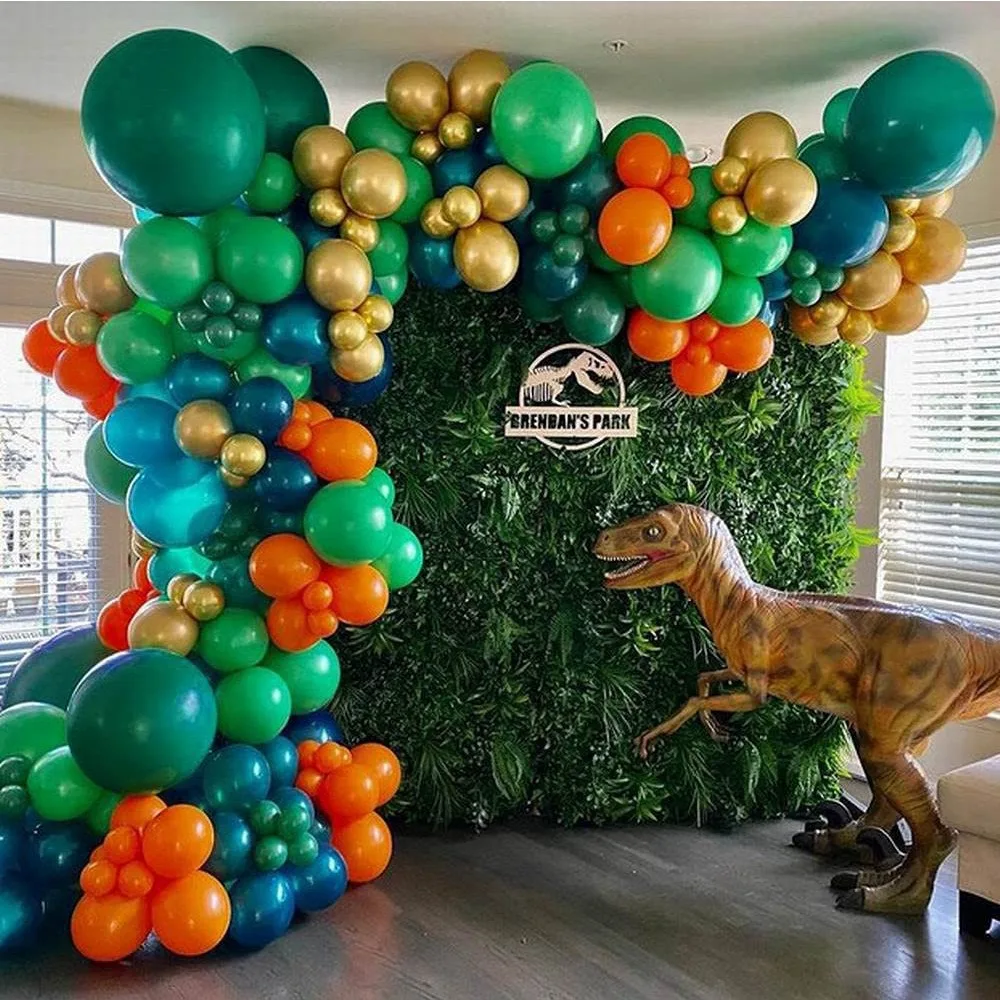 

Jungle Green Balloon Chain Arch Set Dinosaur Theme Children'S Toys Decoration Children'S Day Birthday Party Anniversary Camping