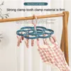 Clips Folding Clothes dryer Hanger Children Adults Clothes Dryer Windproof Socks Underwear Plastic Drying Rack Organizer 5