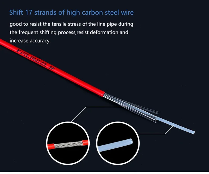Близък план на спирачен кабел