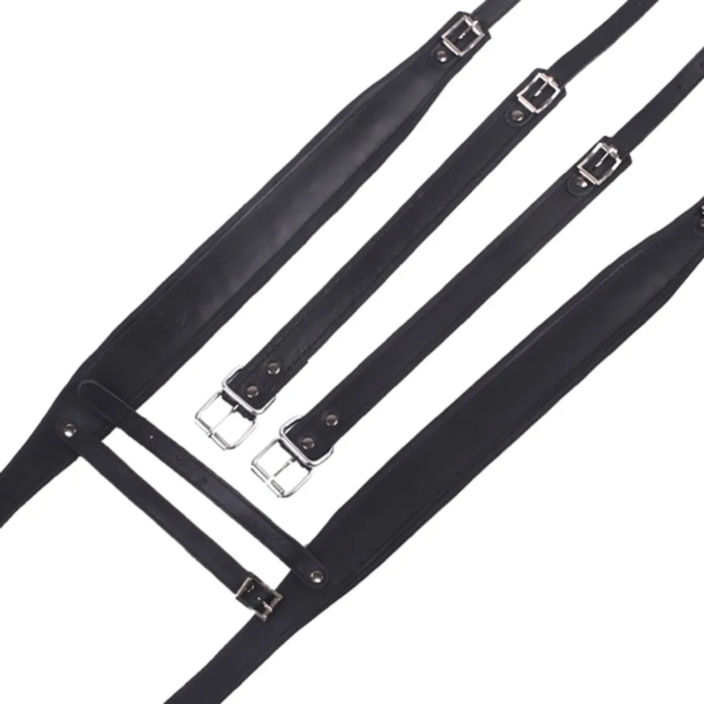 

Hot Sale One Pair Black Adjustable Synthetic Leather Accordion Comfortable Shoulder Straps for 16-120 Bass Accordions