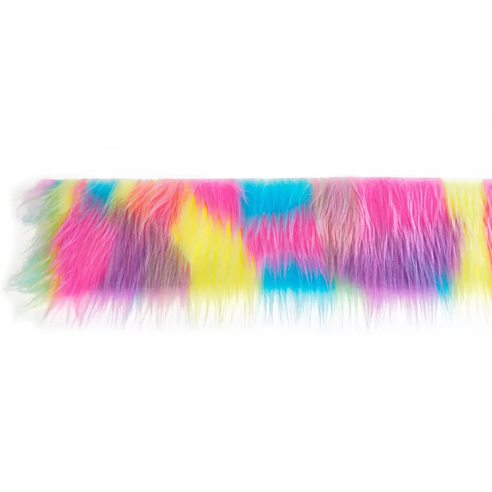 1.5M 5 Colors Faux Fur Ribbon Tapes DIY Apparel Sewing Fluffy Trim Trimming Fabric Home Decor Sewing Costume Stripe Plush Fur