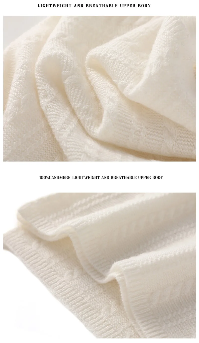 Neuer gestrickter warmer Damen-Halswärmer aus 100 % Kaschmir, verdickt, kältebeständig, warm, Herren-Halstuch, einfarbig, vielseitiger Halswärmer – Detail 10