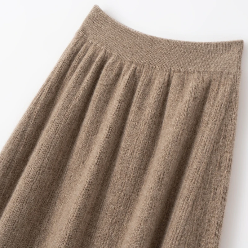 Cashmere skirt styling