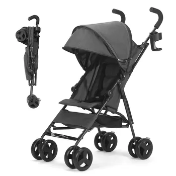 Lightweight folding High-view Baby Stroller Can Sit or Lie Down Portable Travel Babyshock-absorbing Stroller Four-wheel 1